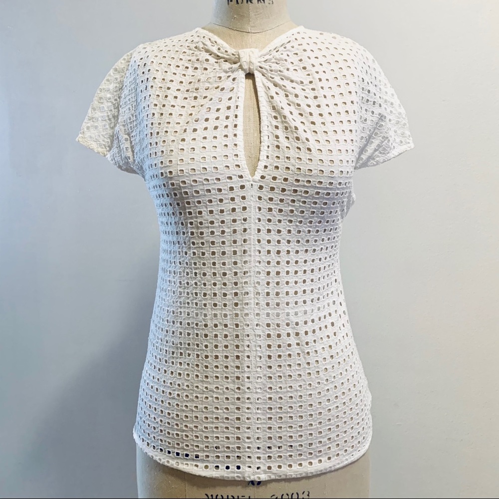 NWT vintage Balmain eyelet top